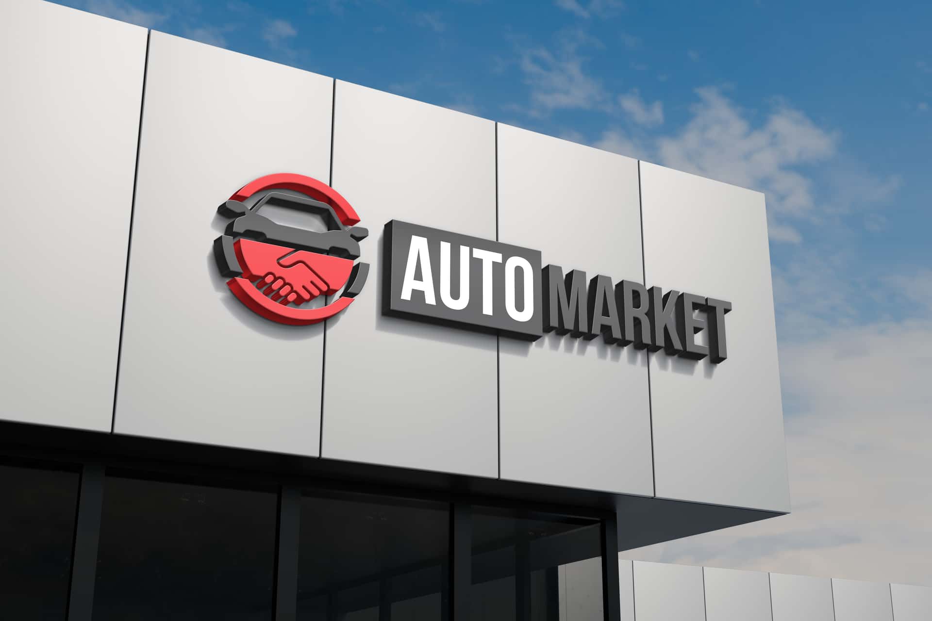 El rótulo de AUTOMARKET en el local de Iurreta, junto a Durango